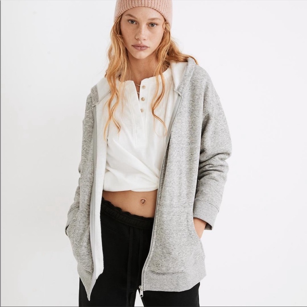 MWL madewell heather gray hoodie size xs